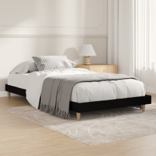 vidaXL fekete szerelt fa ágykeret 100 x 200 cm ágy és ágykellék