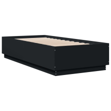 vidaXL fekete szerelt fa ágykeret 100 x 200 cm (3209717) ágy és ágykellék