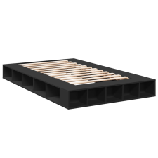 vidaXL fekete szerelt fa ágykeret 120 x 200 cm (3280483) ágy és ágykellék