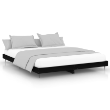 vidaXL fekete szerelt fa ágykeret 120 x 200 cm (832254) ágy és ágykellék
