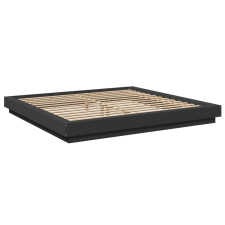 vidaXL fekete szerelt fa ágykeret 180 x 200 cm (3281169) ágy és ágykellék