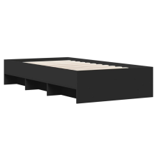 vidaXL fekete szerelt fa ágykeret 75 x 190 cm (3295710) ágy és ágykellék