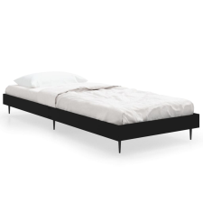 vidaXL fekete szerelt fa ágykeret 75 x 190 cm (832310) ágy és ágykellék