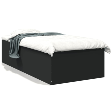 vidaXL fekete szerelt fa ágykeret 90 x 200 cm ágy és ágykellék