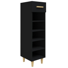 vidaXL fekete szerelt fa cipősszekrény 30 x 35 x 105 cm (812799) bútor