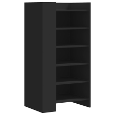 vidaXL fekete szerelt fa cipőszekrény 52 x 37,5 x 100 cm bútor