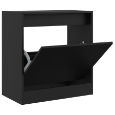 vidaXL fekete szerelt fa cipőszekrény 60 x 34 x 63,5 cm (839939) bútor