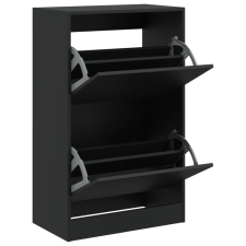 vidaXL fekete szerelt fa cipőszekrény 60 x 34 x 96,5 cm (839946) bútor