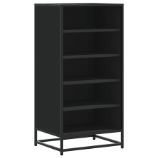 vidaXL fekete szerelt fa cipőtároló szekrény 48x38x97,5 cm (849204) bútor