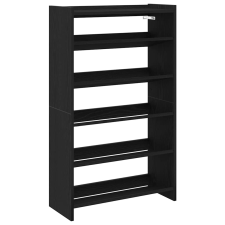 vidaXL fekete szerelt fa cipőtároló szekrény 60x25x100 cm (859870) bútor