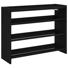 vidaXL fekete szerelt fa cipőtároló szekrény 80x25x61,5 cm (859915) bútor