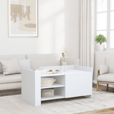 vidaXL fekete szerelt fa dohányzóasztal 100 x 50 x 50 cm bútor