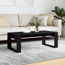 vidaXL fekete szerelt fa dohányzóasztal 102 x 50 x 35 cm bútor