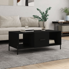 vidaXL fekete szerelt fa dohányzóasztal 102 x 50 x 40 cm bútor