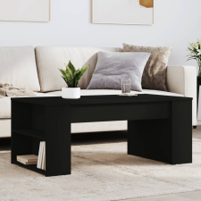 vidaXL fekete szerelt fa dohányzóasztal 102 x 55 x 42 cm bútor