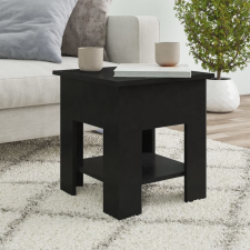 vidaXL fekete szerelt fa dohányzóasztal 40 x 40 x 42 cm bútor