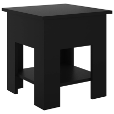 vidaXL fekete szerelt fa dohányzóasztal 40 x 40 x 42 cm (810272) bútor