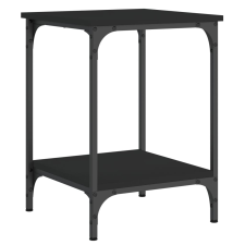 vidaXL fekete szerelt fa dohányzóasztal 40 x 40 x 55 cm (832823) bútor