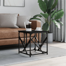 vidaXL fekete szerelt fa dohányzóasztal 45x45x47,5 cm bútor