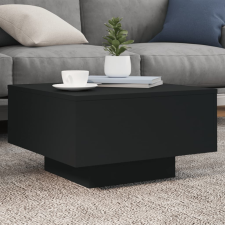 vidaXL fekete szerelt fa dohányzóasztal 55 x 55 x 31 cm bútor