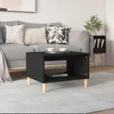 vidaXL fekete szerelt fa dohányzóasztal 60x40x50 cm bútor