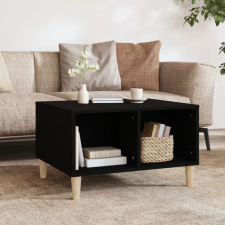 vidaXL fekete szerelt fa dohányzóasztal 60x50x36,5 cm bútor
