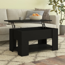 vidaXL fekete szerelt fa dohányzóasztal 79 x 49 x 41 cm bútor