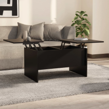 vidaXL fekete szerelt fa dohányzóasztal 80 x 50 x 42,5 cm bútor