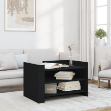 vidaXL fekete szerelt fa dohányzóasztal 80 x 50 x 50 cm bútor