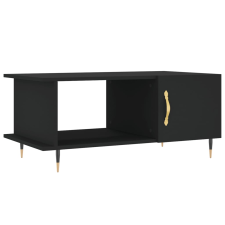 vidaXL fekete szerelt fa dohányzóasztal 90 x 50 x 40 cm (829469) bútor