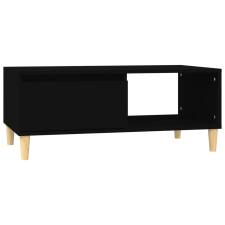 vidaXL fekete szerelt fa dohányzóasztal 90x50x36,5 cm (821045) bútor
