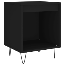 vidaXL fekete szerelt fa éjjeliszekrény 40 x 35 x 50 cm (830718) bútor
