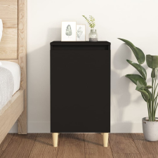 vidaXL fekete szerelt fa éjjeliszekrény 40x35x70 cm bútor