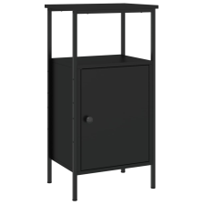 vidaXL fekete szerelt fa éjjeliszekrény 41 x 31 x 80 cm (825923) bútor
