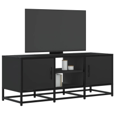 vidaXL fekete szerelt fa és fém TV-szekrény 100x35x41 cm bútor