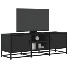 vidaXL fekete szerelt fa és fém TV-szekrény 120x35x41 cm bútor
