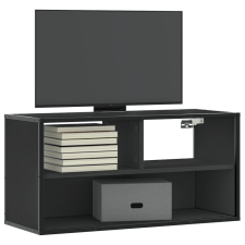 vidaXL fekete szerelt fa és fém TV-szekrény 80x31x39,5 cm bútor