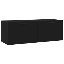 vidaXL fekete szerelt fa faliszekrény 100 x 36,5 x 35 cm (812952) bútor