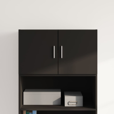 vidaXL fekete szerelt fa faliszekrény 70 x 42,5 x 40 cm bútor