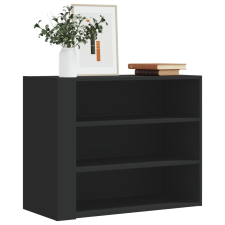 vidaXL fekete szerelt fa faliszekrény 75 x 35 x 60 cm bútor