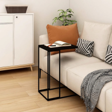 vidaXL fekete szerelt fa kisasztal 40 x 30 x 59 cm bútor
