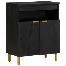 vidaXL fekete szerelt fa komód 60 x 33 x 75 cm bútor