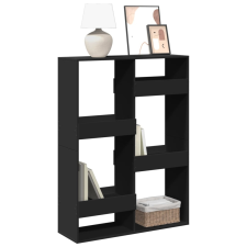 vidaXL fekete szerelt fa könyvespolc 100 x 33 x 135 cm bútor