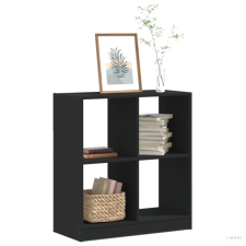 vidaXL Fekete szerelt fa könyvespolc 68,5 x 32 x 75 cm bútor