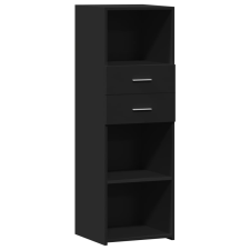 vidaXL fekete szerelt fa magasszekrény 40 x 42,5 x 124 cm bútor