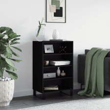 vidaXL fekete szerelt fa magasszekrény 57 x 35 x 90 cm bútor