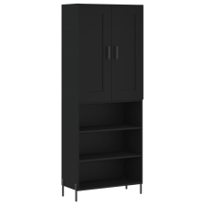 vidaXL fekete szerelt fa magasszekrény 69,5 x 34 x 180 cm (3200074) bútor