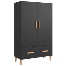 vidaXL fekete szerelt fa magasszekrény 70 x 31 x 115 cm (812529) bútor