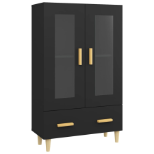 vidaXL fekete szerelt fa magasszekrény 70 x 31 x 115 cm (812547) bútor