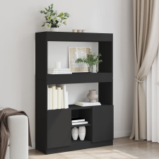 vidaXL fekete szerelt fa magasszekrény 92 x 33 x 140 cm bútor